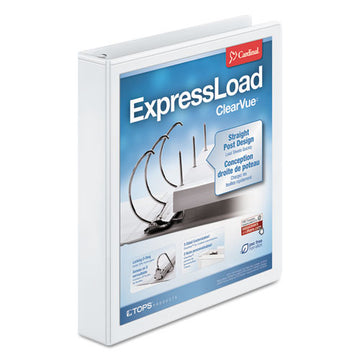 Cardinal® Expressload Clearvue Locking D-ring Binder, 3 Rings, 1.5" Capacity, 11 X 8.5, White freeshipping - TVN Wholesale